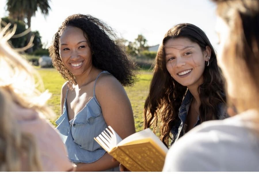 Women in community together at Heart of God Ministry